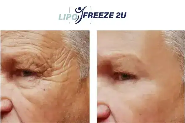 Mens before and after Morpheus 8 Rayleigh results.